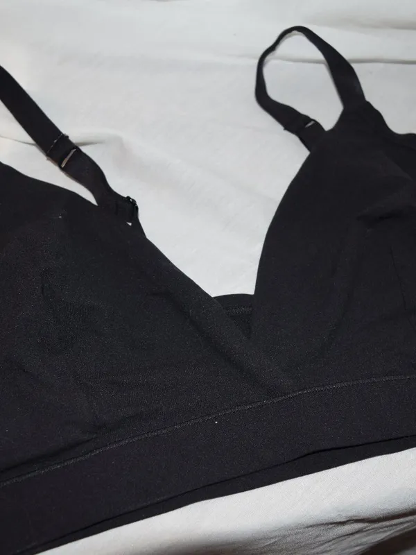 NWT No Boundaries Pullover Knit Cami Bralette, Black, XXXL(0251) - Image 2