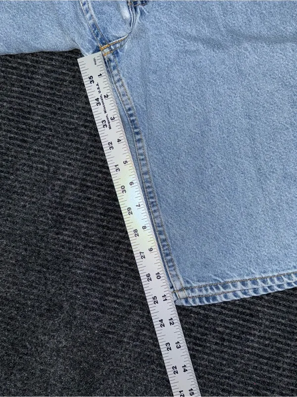 Vintage 90s Levi’s 550 Relaxed Student Fit Denim Shorts Sz 26 (tag 29) Jorts - Image 9