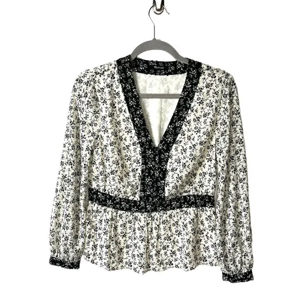 Madewell floral print top women’s XS‎ - Image 2