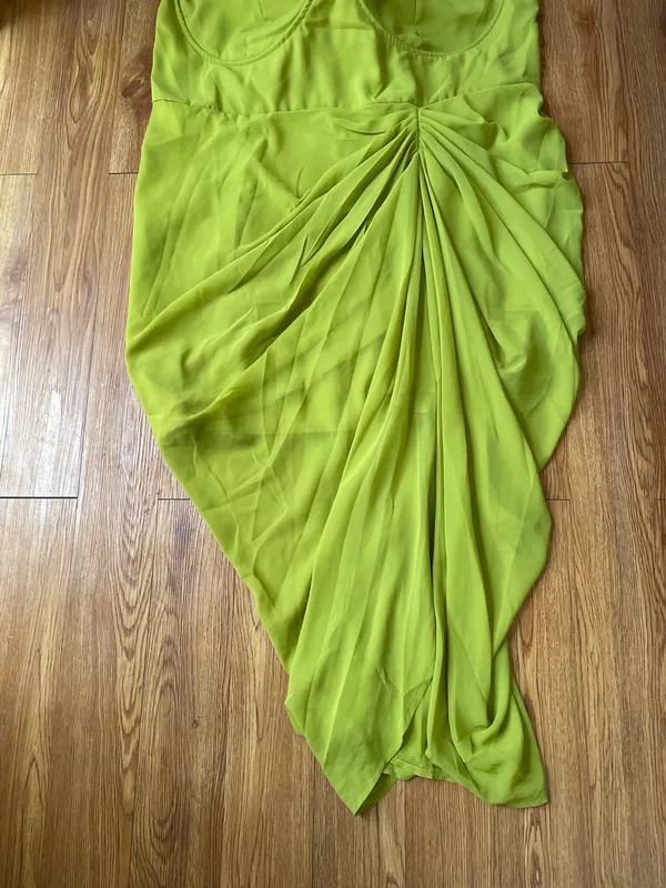 Pretty Little Thing plus underwire draped midi dress size 24 - Image 15