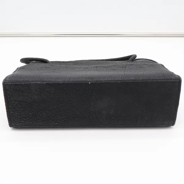 Unbranded Handbag Womens Medium Vintage Kiss Lock Satchel Black Pebbled Good - Image 7