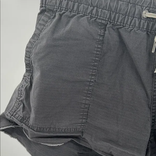 Vuori rip stop charcoal M Cargo Shorts with Elastic Waistband casual drawstring - Image 6