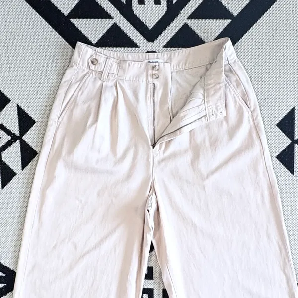 Madewell Harlow Wide Leg Pants in Drapey Twill - Harvest Moon Size 8 - Image 11
