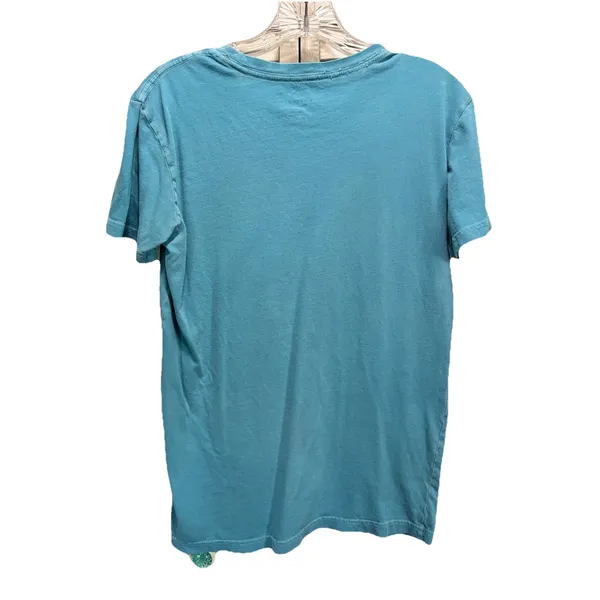 American Eagle Teal/White Graphic Logo‎ Short Sleeve T-Shirt Size XS Crew Neck - Image 5