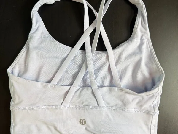 Lululemon Energy Long Line Light Blue or Lilac sports bra Size 4 - Image 2