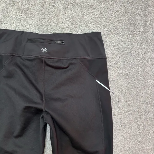 Athleta Women’s Black Running Leggings with a Reflective Details - Image 7