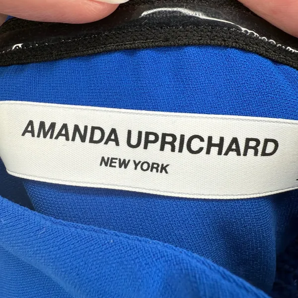 Amanda‎ Uprichard Odean New York Blue Dress Sleeveless Asymmetrical Mini Party S - Image 5