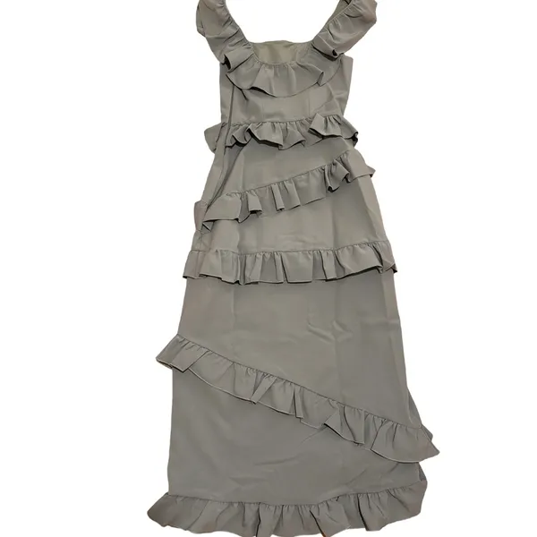 Show Me Your Mumu Greta Midi Dress dusty blue size XS - Image 4