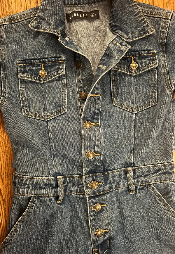Denim Romper - Image 3
