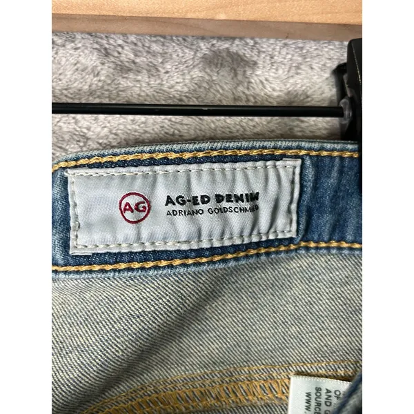 AG Adriano Goldschmied The Jodi Crop‎ Jeans 27 High Rise Slim Flare Distressed - Image 6