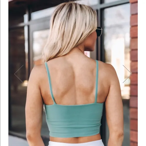 Pink Lily NWT Let’s Seize The Day Green Bra Top - Image 2
