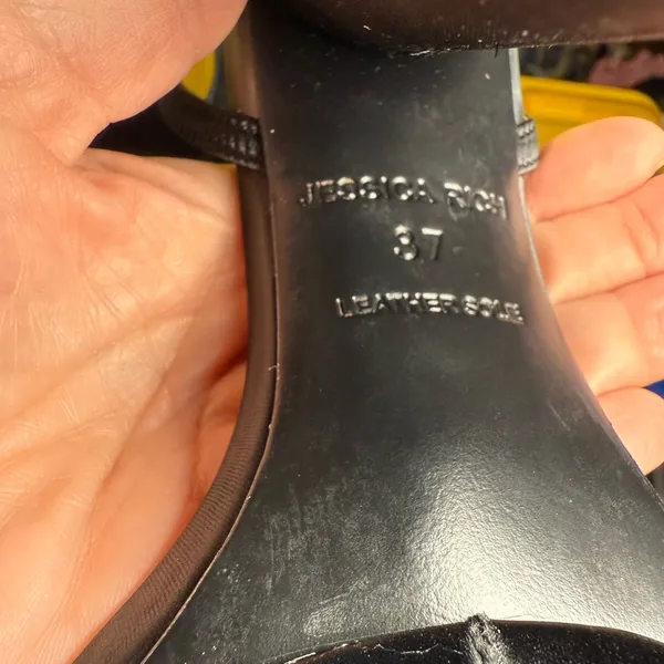 Jessica Rich Noir Black Platform Heels with dust bag size 37. - Image 13