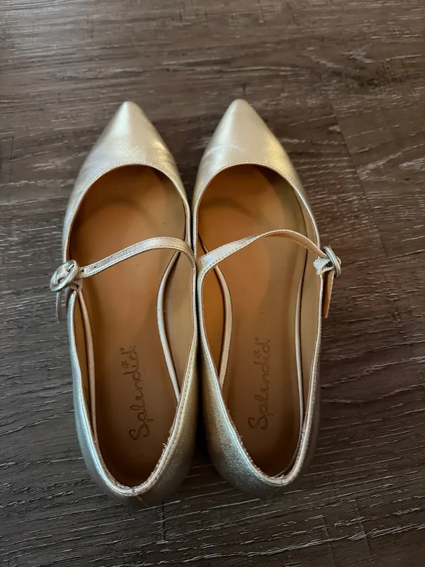 Splendid Gold Ballet Flats - Image 2
