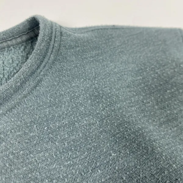 Abercrombie & Fitch Sweatshirt Womens Large‎ Blue Henley Fleece Pullover Cozy - Image 5