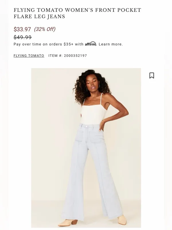 Flying Tomato Light Blue High-Rise Wide Leg Jeans - Image 7
