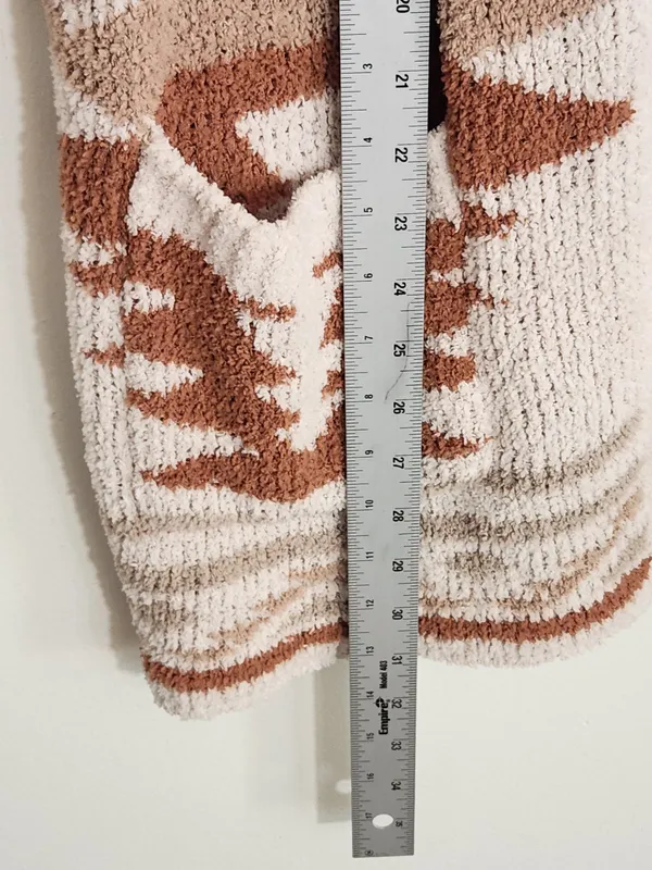 Altar'd State Cream and Brown Western Aztec Cardigan Sweater Size Medium - Image 7