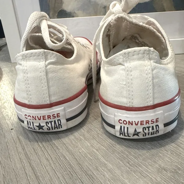 Converse Women's Shoes 8 Chuck Taylor All Star OX Low White Sneakers. - Image 7