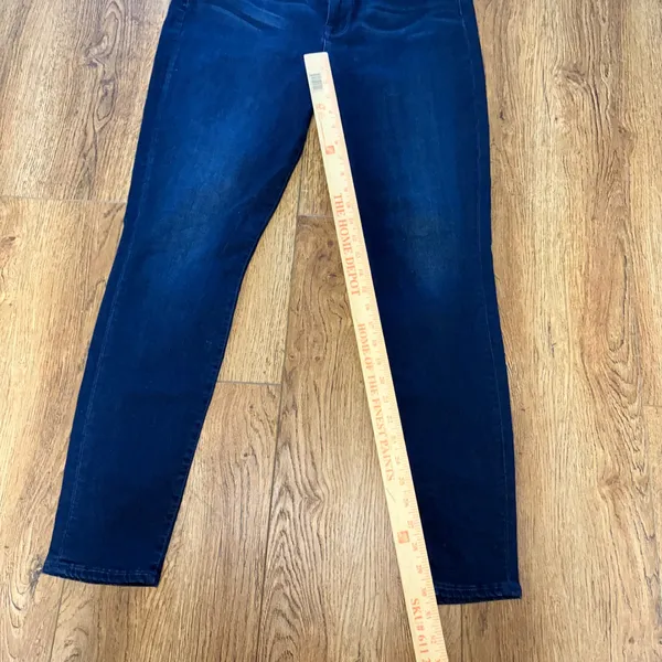 7 For All Mankind High Waist Skinny‎ Jeans Dark Wash Women's Size 32 Denim - Image 5