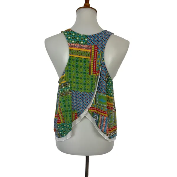 Altar'd State Medium Multicolor Tank Top Sleeveless Boho Festival Retro‎ Y2K - Image 3