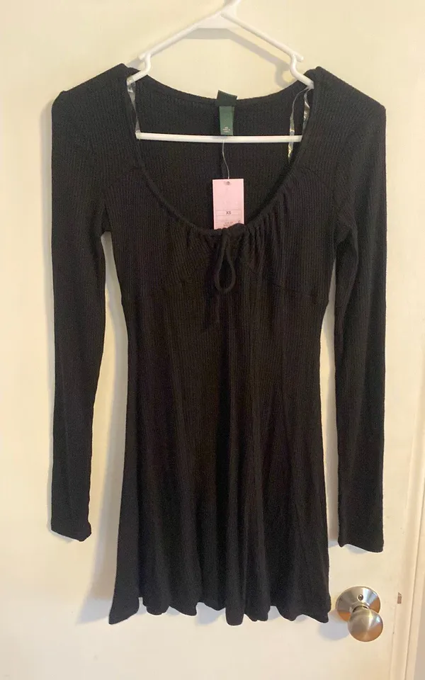 Wild Fable Black Sweater Mini Dress - Image 3