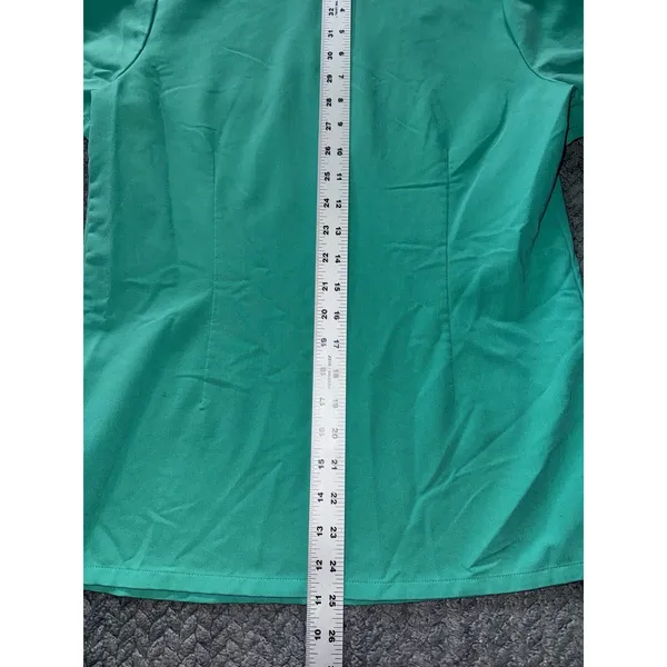 FIGS Women's Technical Collection Scrub Top‎ Green Short Sleeve Pocket Sz Xs - Image 8