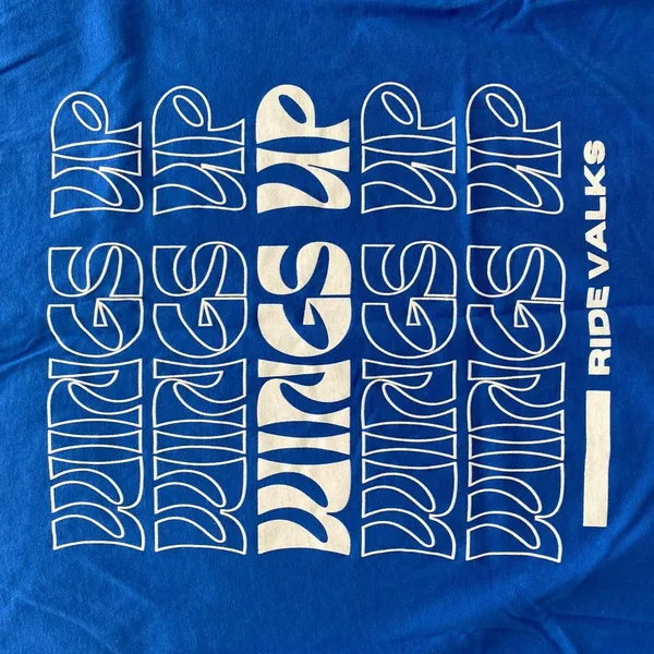 Gildan cobalt royal blue and white womens Johnson Family Hall Notre Dame tee - Image 6
