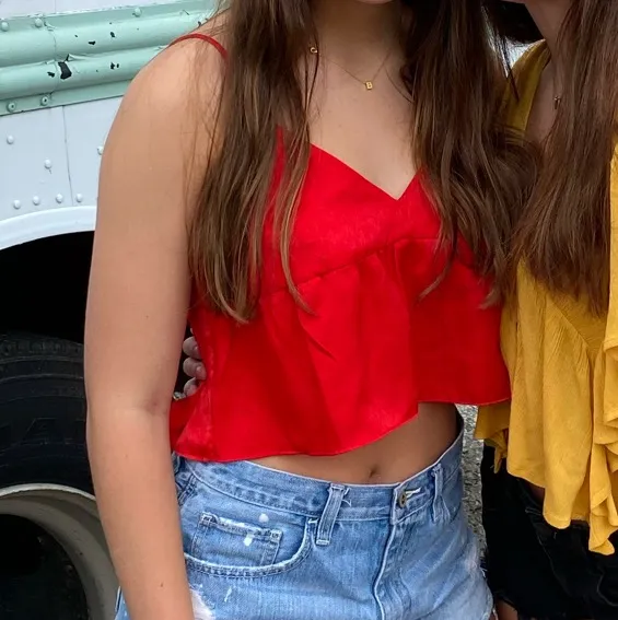 Urban Outfitters Red Satin Top - Image 2
