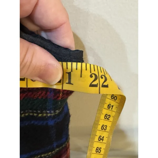 Vintage Gap Tartan‎ Plaid Quilted Puffer Best Wool Blend Size Small Holiday - Image 9