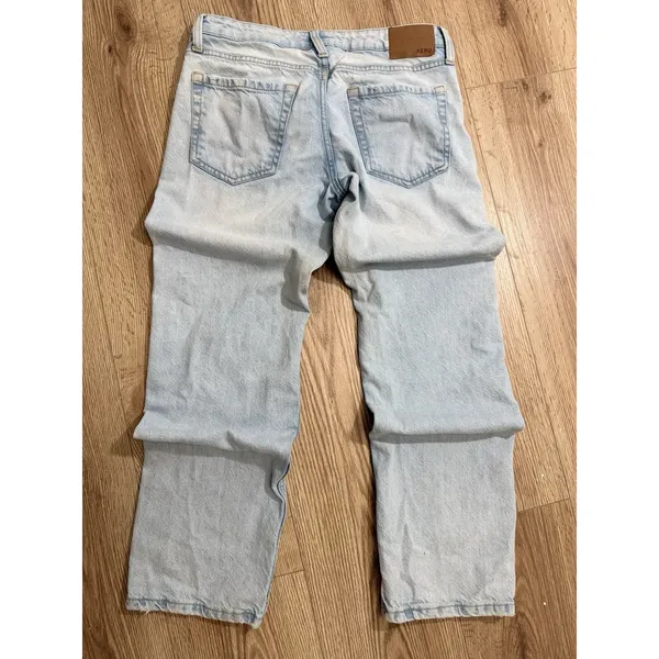 Aeropostale Womens Low Rise Baggy Jeans‎ Light Wash Denim Size 0 Short - Image 2