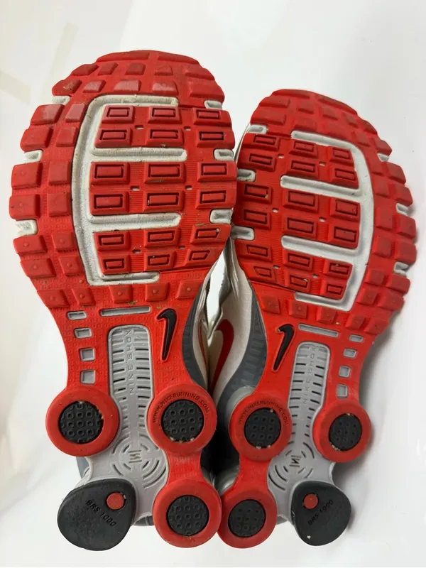 Nike Shox Turbo 10 Women's 7.5 Silver Red‎ Y2K Running Shoes - Image 5