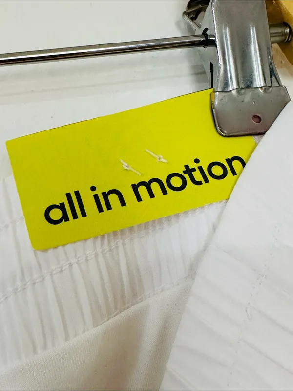 all in motion White Active Shorts with Logo - Image 5