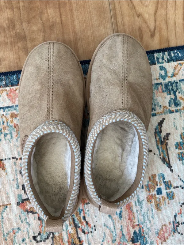 Koolaburra By UGG Burree Suede Slippers Sz 10 Cozy Comfort Loafers Neutral - Image 3