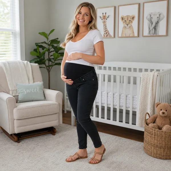 Asos Washed Black Maternity Ultimate Skinny Jeans, US12 - Image 3