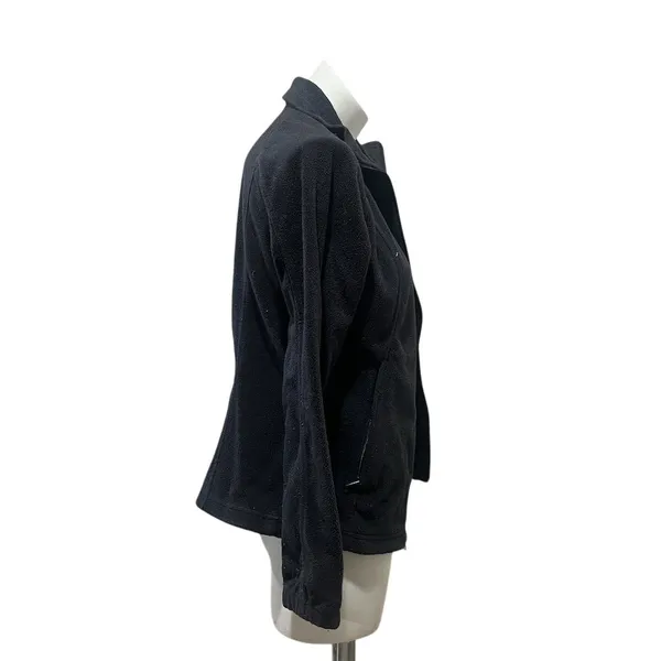 Columbia Women's Black Fleece Jacket Size M Full Zip Casual - Image 3