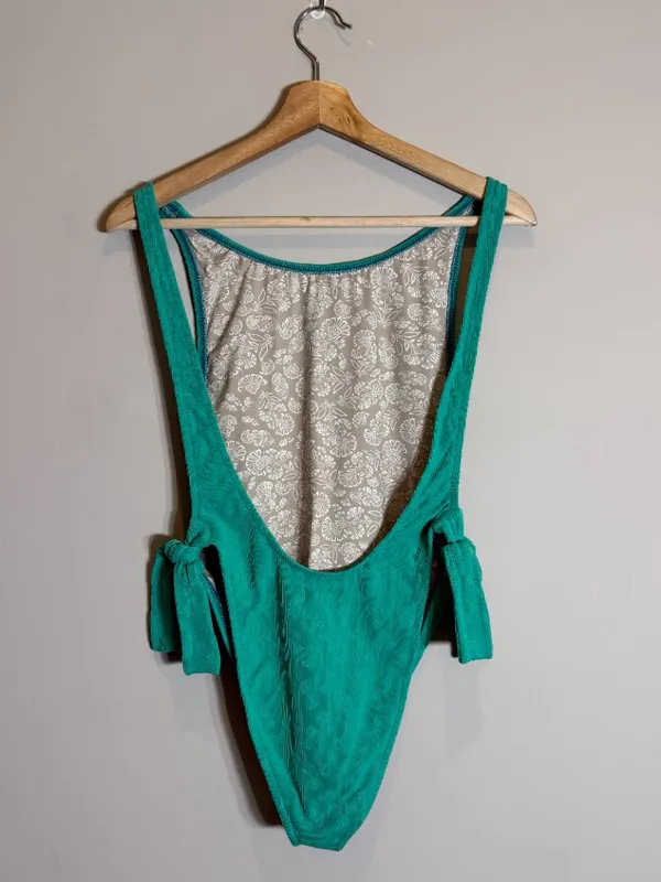 Free People free-est Pamela One Piece Swimsuit Women's Medium Mermaid Green NWT - Image 6