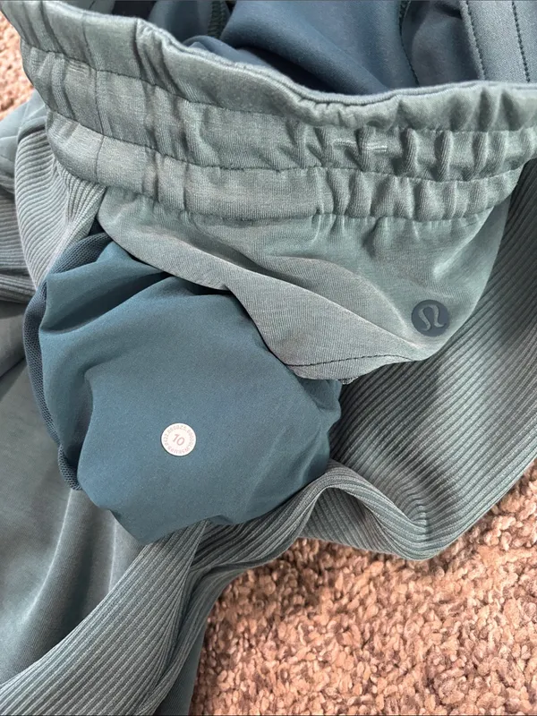 Lululemon Brushed Softstreme Ribbed High-Rise Jogger Green Jasper size 10 - Image 8