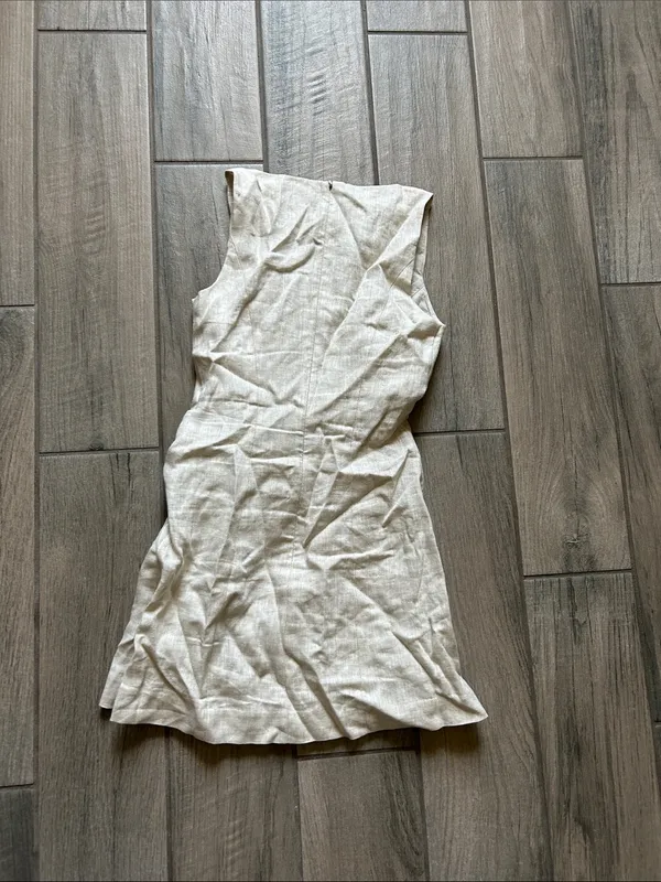 LPA Cream Button-Front Mini Dress - Image 4
