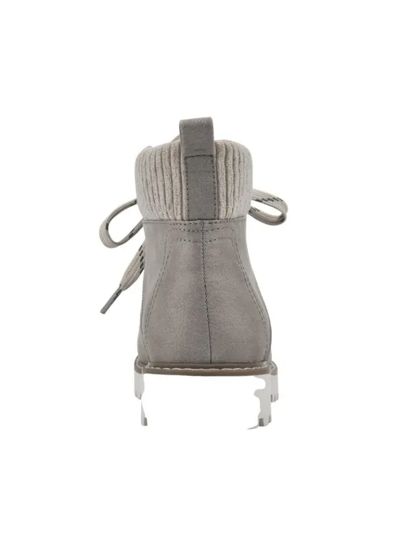 NWT Cliffs By White Mountain Hiking Booties with Lug Sole Ice Gray / Fabric 10M - Image 4