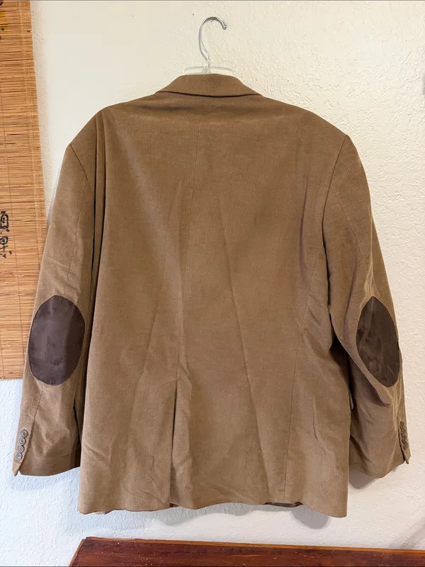 Vintage Italian Corduroy Sport Coat unisex 90s Retro Preppy Corduroy Blazer - Image 3