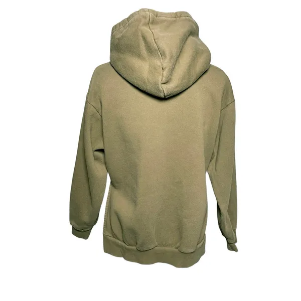 EVERLANE Women’s The French Terry Side Slit Army Green Pull On Hoodie - Image 7