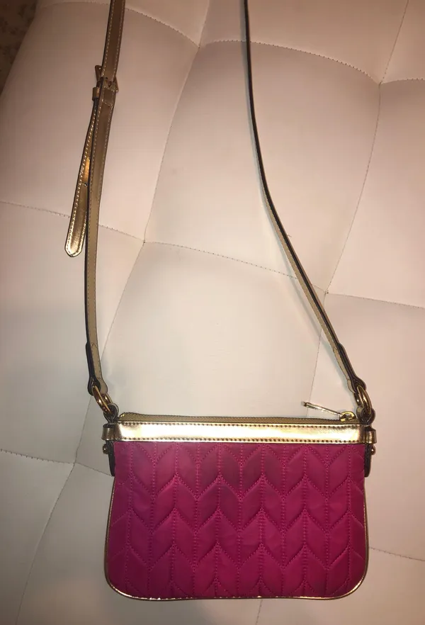 Ralph Lauren Pink Quilted Cross Body Purse - Image 2