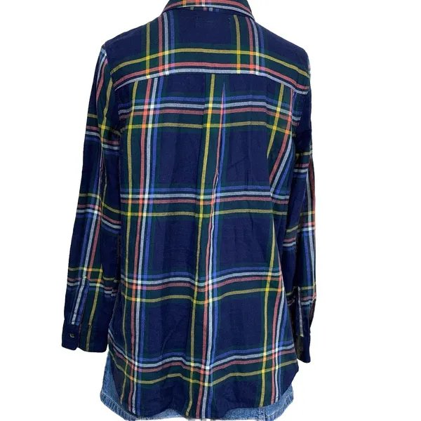 Old Navy Classic‎ Plaid Button Down Shirt Size M Long Sleeve - Image 8