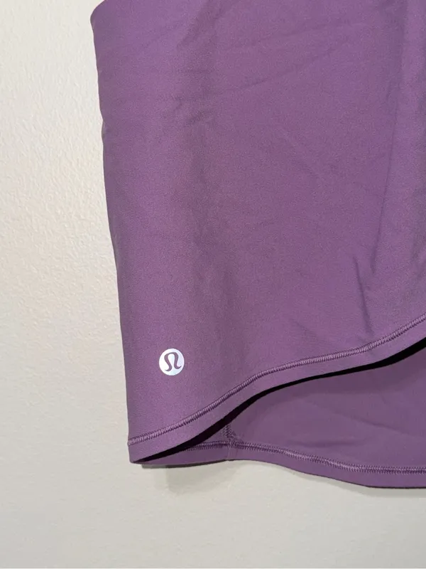Lululemon Nulu Twist Back Yoga Tank Top Size 8 Purple - Image 5
