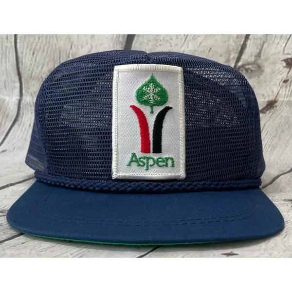 Vintage Ski Aspen Colorado Snapback Trucker Hat - Image 2