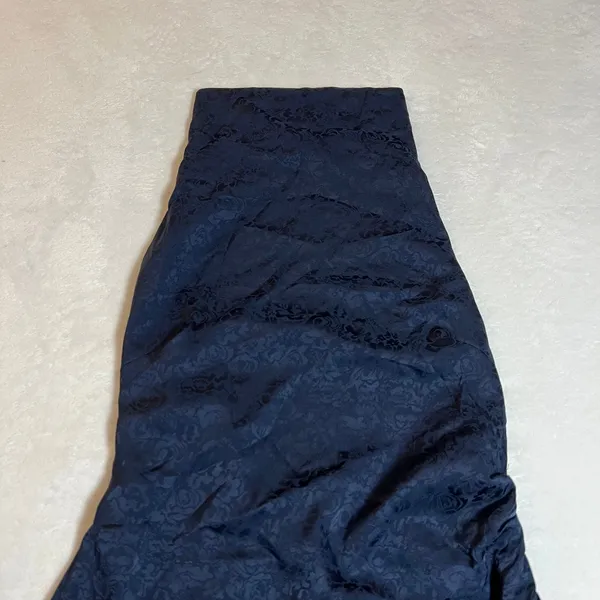 NEW Lulus Simply a Stunner Navy Jacquard Cowl Backless Mini Dress Size S Party - Image 5