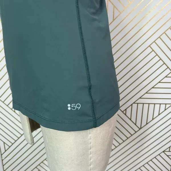 Splits59 Dark Green Racerback Mesh Stripe Tank Top‎ Size Medium - Image 7
