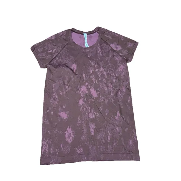 Lululemon Swiftly Tech 2.0 Short Sleeve Run Shirt Shadow Bloom Roasted Brown 10 - Image 2