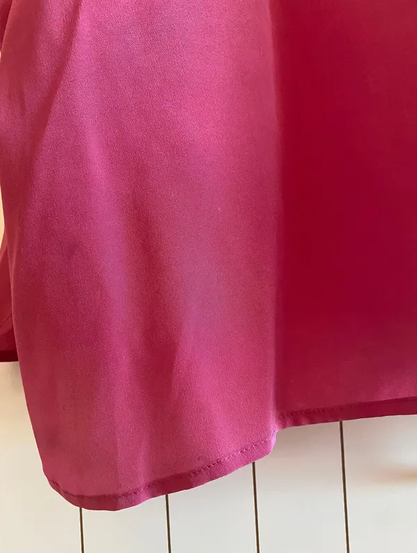 Silk Short Sleeve Blouse - Image 15