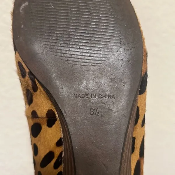 ✨Madewell THE MINI WEDGE IN CALF HAIR Sz 6.5 FLATS✨ - Image 8