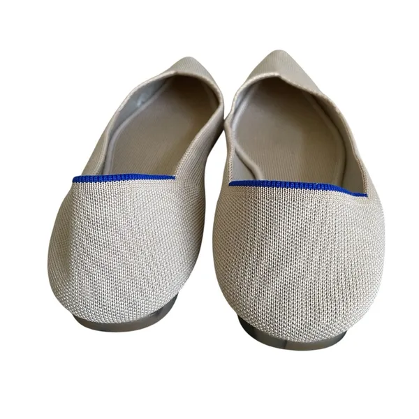 Rothy’s The Point II Knit Flat Ecru Size 10 Neutral Casual Comfy Office Travel - Image 3